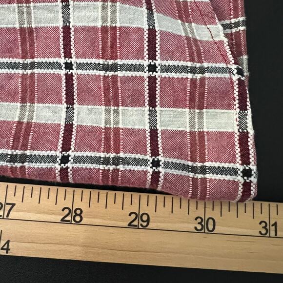 Columbia Cotton Short Sleeve Red Plaid Button Down Shirt | Men’s Size Large - Picture 8 of 9